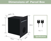 MB-104C brick-in letterbox rear access detail