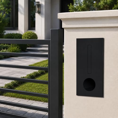 MB-101 brick-in letterbox rear access detail
