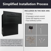 MB-118 parcel drop box dimensions or detail image