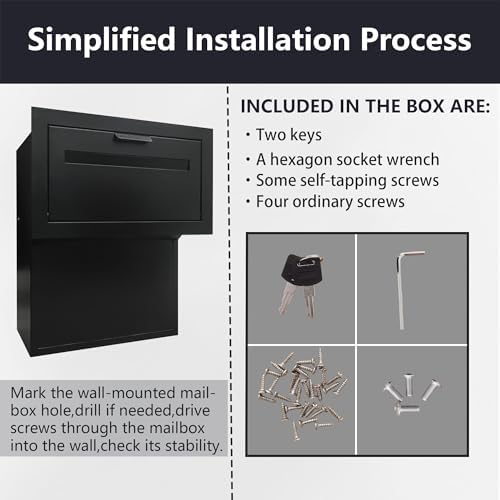 MB-118 parcel drop box dimensions or detail image