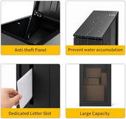 Sloped roof parcel box access detail