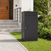 PB-8MAX parcel box lock and storage detail