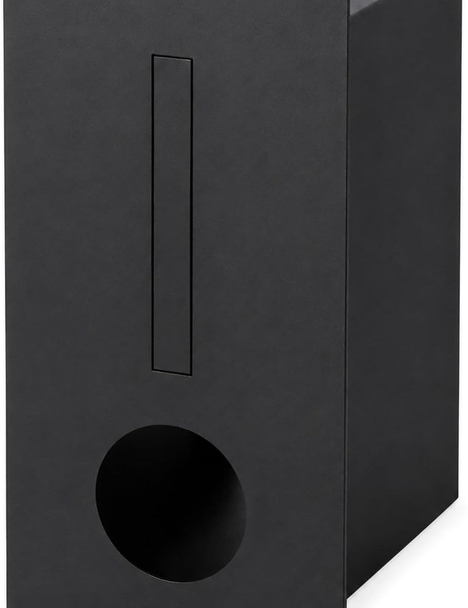 MB-101 brick-in letterbox with file slot black