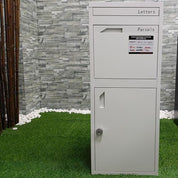 Magnetic parcel box sign use example