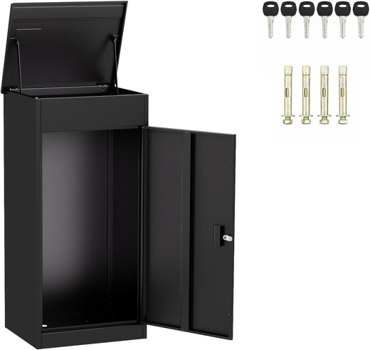PB-8MAX Large Capacity Parcel Letterbox – Black