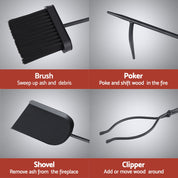 Grillz Fire Pit Tool Set 5 PCS
