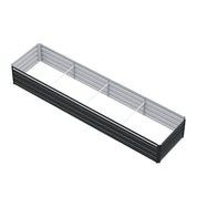 Green Fingers 2-in-1 Raised Garden Bed Kit Ergonomic 45cm Professional Depth 320cm Large Metal Planter Box | Easier Access Veggie Patch | Rust-Proof Galvanised Steel with Safe Rounded Corners & Gloves
