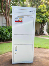 X15 Large Freestanding Parcel Letterbox – White