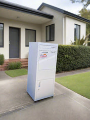 X15 white freestanding parcel letterbox alternate product image