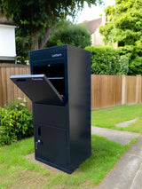 Large Freestanding Parcel Locker, Black, X15