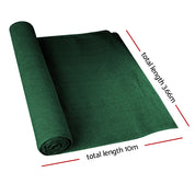 Instahut 50% Shade Cloth 3.66x10m Shadecloth Sail Heavy Duty Green
