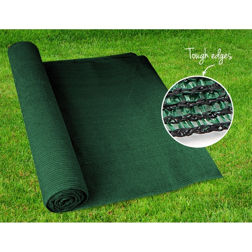 Instahut 50% Shade Cloth 3.66x10m Shadecloth Sail Heavy Duty Green