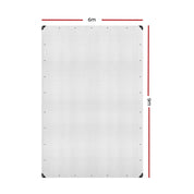 Instahut Tarp Tarpaulin 6x9m Canvas Heavy Duty Camping Cover Clear