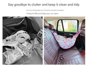 Pink Car Back Seat Organizer Hammock - Portable Storage Solution