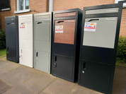 Large Freestanding Parcel Locker, White, X15